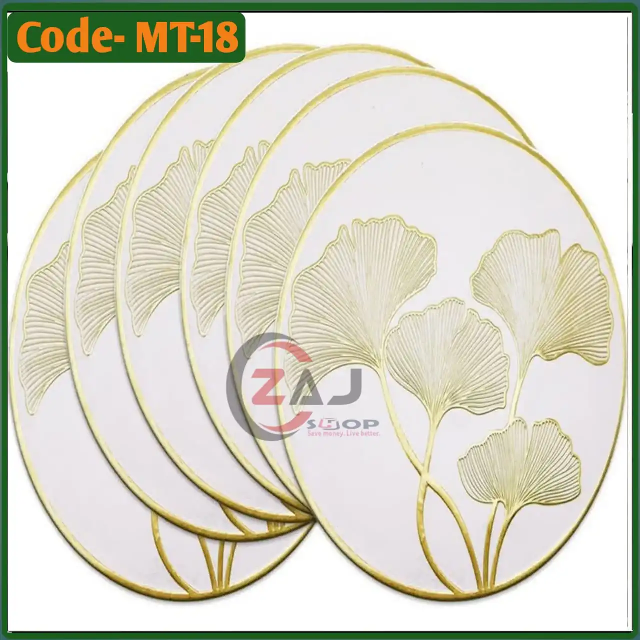 ওয়াটারপ্রুফ ডাইনিং ম্যাট (৬ পিস) কোড নাম্বার MT 18